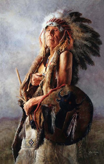 John Coleman Monarch of the Buffalo Nation Giclee On Canvas Artist Proof