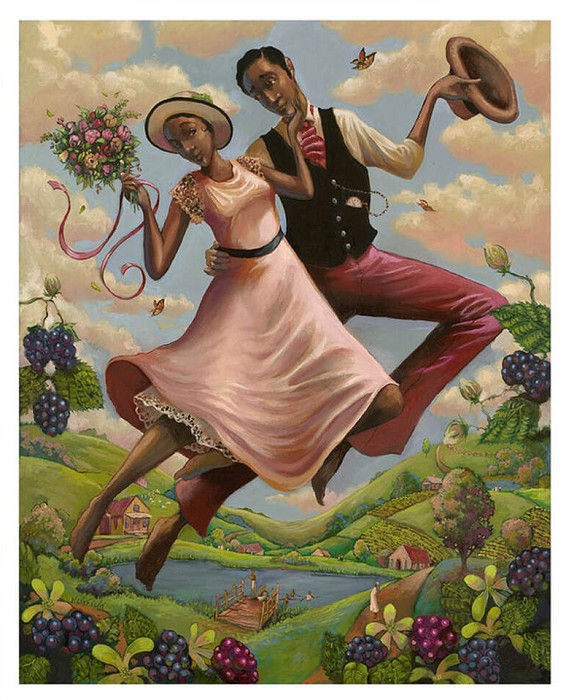 John Holyfield Smitten Giclee On Paper