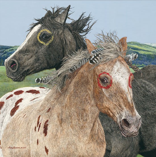 Appaloosa Horse Rearing | Art Board Print