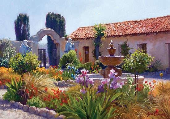 Don Demers Big Little Mission Garden Giclee On Canvas