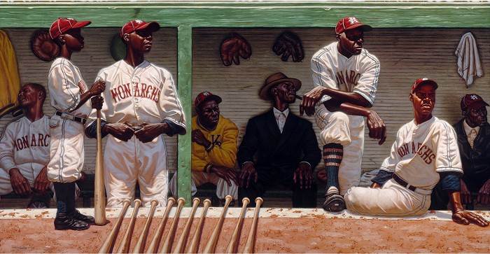 Kadir Nelson Kansas City Dugout Paper Remarque 