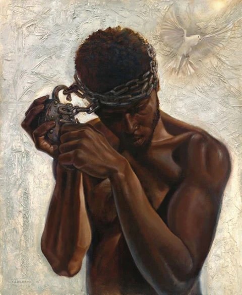 Kevin Williams (WAK) Emancipated - Free Your Mind Hand-Embellished Giclee on Canvas