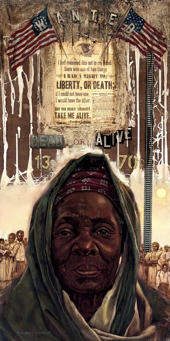 Kevin Williams (WAK) Harriet The Emancipator Giclee On Canvas Remarque