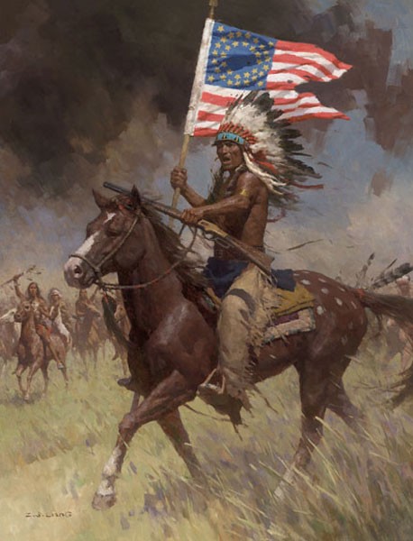 Z.S.  Liang Lakota Warriors Little Big Horn June 25 1876 Limited Edition Print
