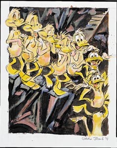 Chuck Jones Nude Duck Descending A Staircase Lithograph