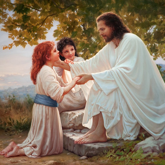 Mark Missman Pure Love Of Christ Hand-Embellished Giclee on Canvas