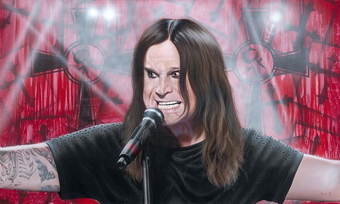 Stickman Ain't No Messiah - Just Your Pariah - Ozzy - Black Sabbath -Giclee On Canvas Artist Proof Hand Embellished