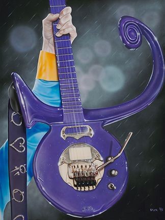 Stickman I Never Meant to Cause You Any Sorrow - Prince Tribute -Giclee On Canvas Artist Proof Hand Embellished