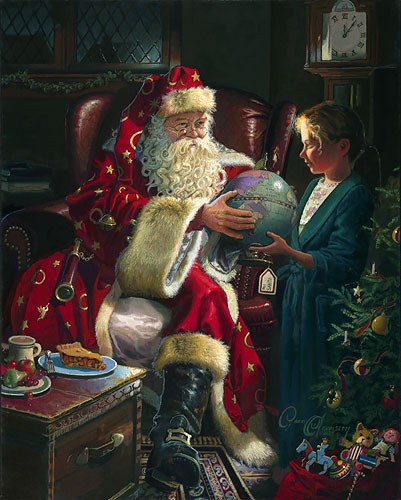 Dean Morrisey One Christmas Eve Canvas