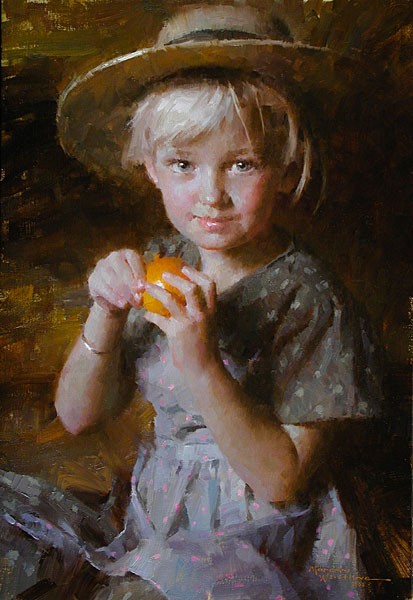 Morgan Weistling Tangerine ARTIST PROOF SMALLWORK EDITION Canvas