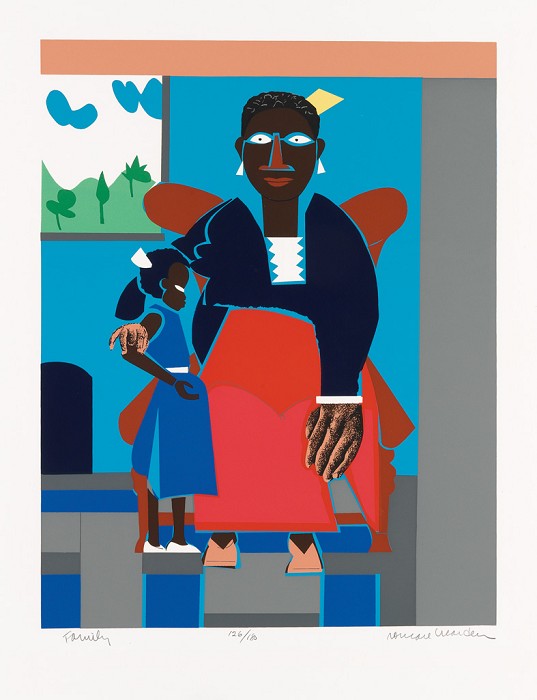 Romare Bearden Family (Mother and Child) Serigraph 