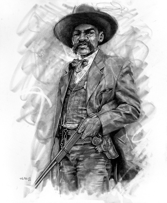 Robert Jackson Bass ReevesGraphite and Pencil Original Art