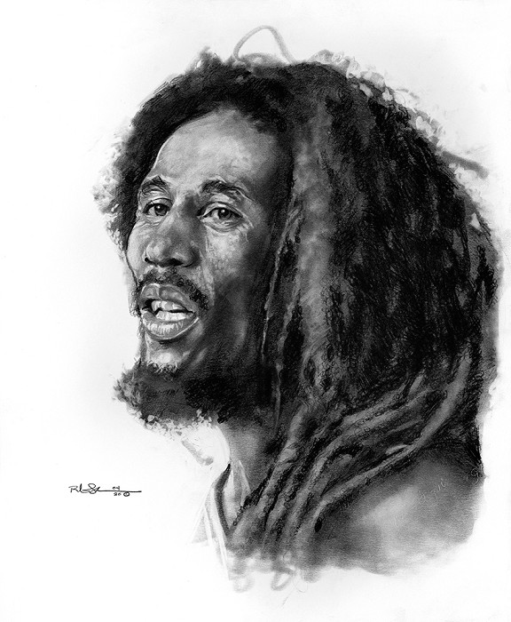 Robert Jackson Bob Marley Giclee On Canvas