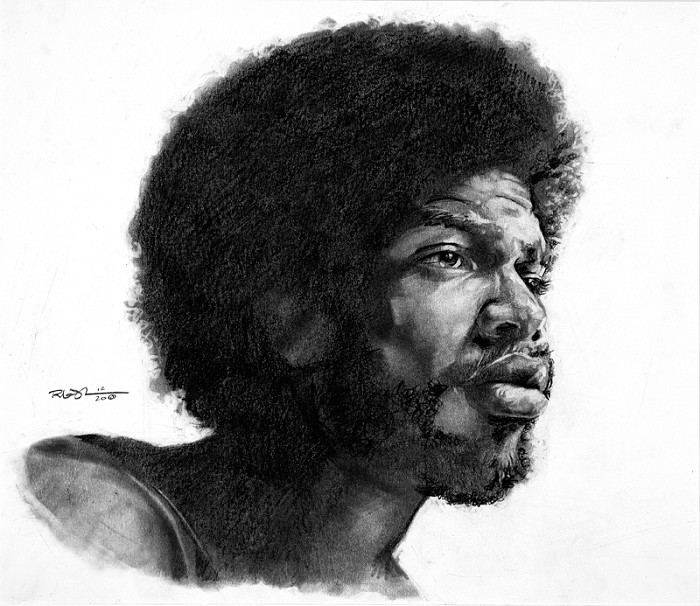 Robert Jackson Gil Scott-Heron Giclee On Canvas