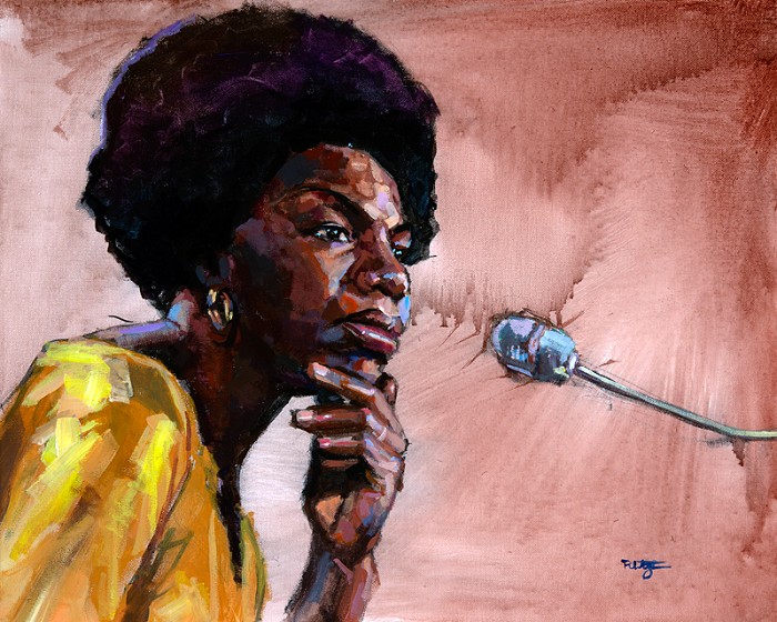 Robert Jackson Nina Simone Giclee On Canvas