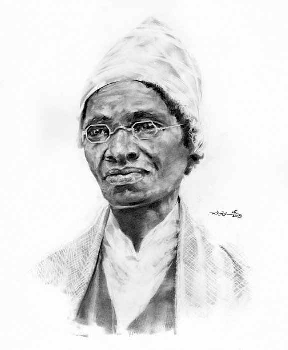 Robert Jackson Sojourner Truth Graphite Pencil on Paper Original Art