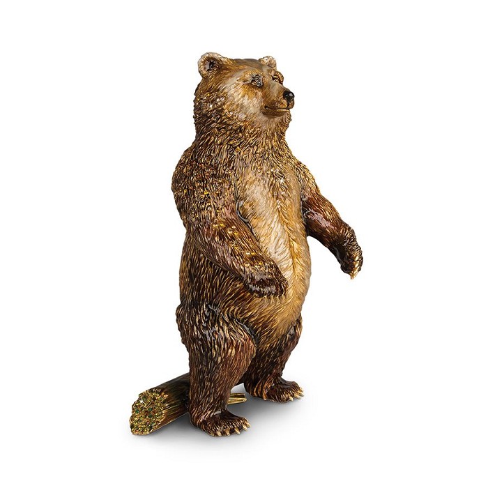 Jay Strongwater Woodrow Bear Figurine 