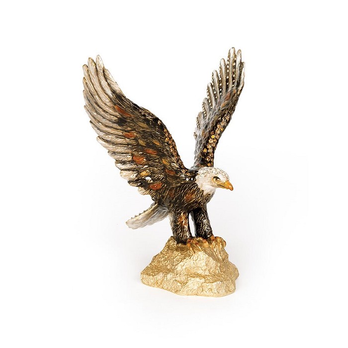 Jay Strongwater Lincoln Eagle Figurine 