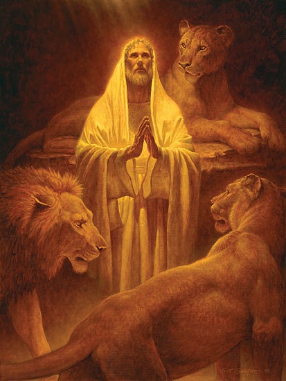 Scott Gustafson Daniel In The Lion's Den Limited Edition Print 