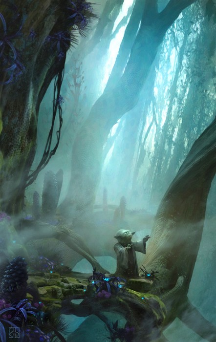 Stephan Martiniere There Is No Try From Star Wars Giclee On Canvas