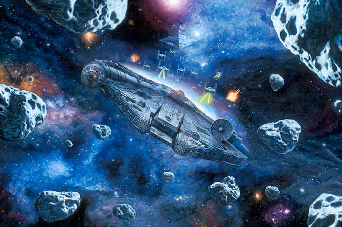 Rob Surette You're Not Actually Going INTO an Asteroid Field Giclee On Canvas
