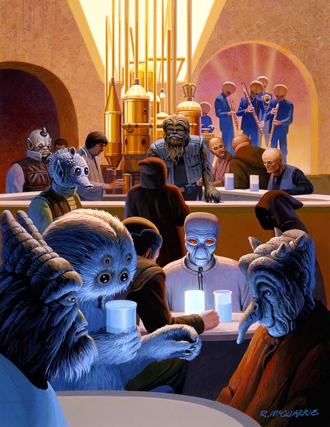 Ralph McQuarrie Wretched Hive Giclee On Canvas