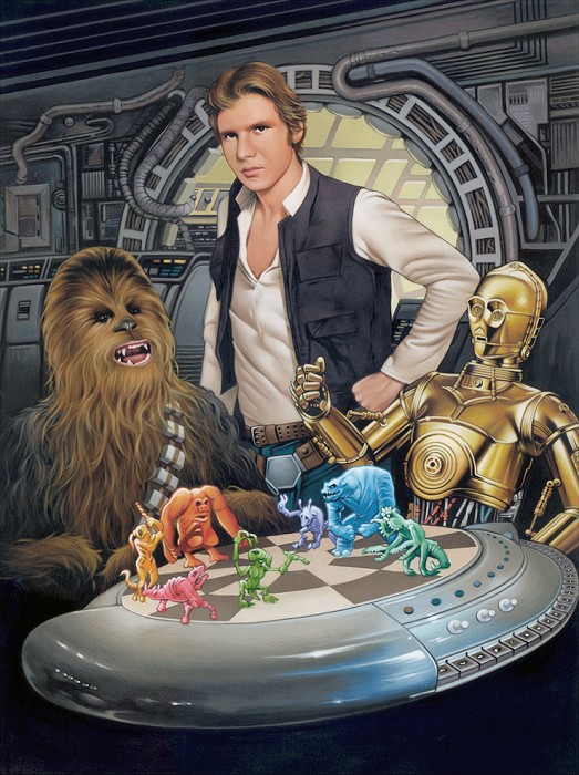 Dave Nestler Let The Wookiee Win Giclee On Canvas