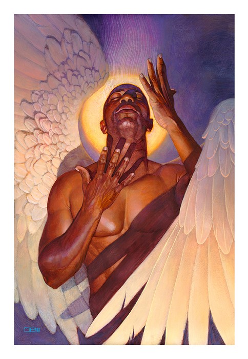 Thomas Blackshear Awakening Giclee On Canvas Artist Proof