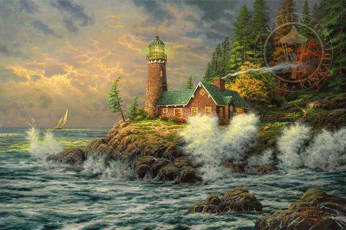 Thomas Kinkade Courage Giclee On Canvas Artist Proof