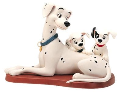 WDCC Disney Classics One Hundred and One Dalmatians Perdita W/patch & Puppy Patient Perdita 
