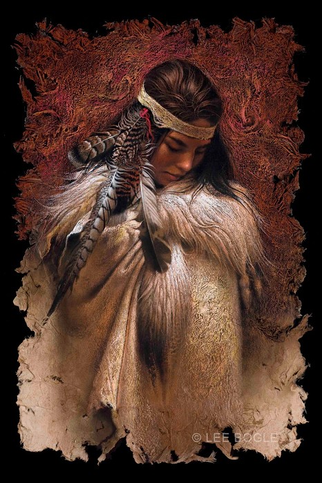 Lee Bogle Winter Maiden Giclee On Canvas