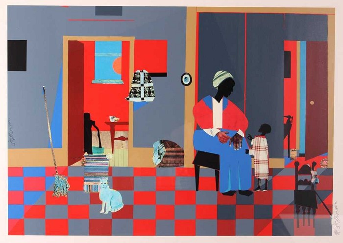 Romare Bearden Early Carolina Morning - Serigraph 