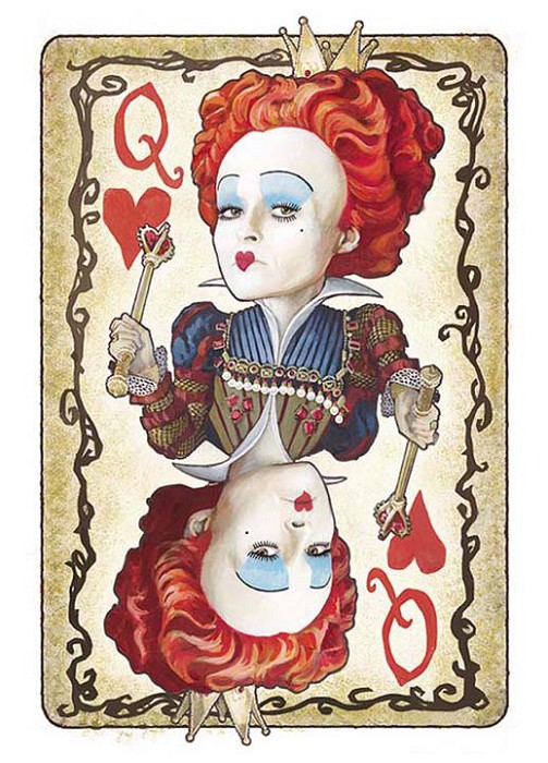 Mike Peraza Red Queen - From Disney Alice in Wonderland Water Color On Gouache Paper