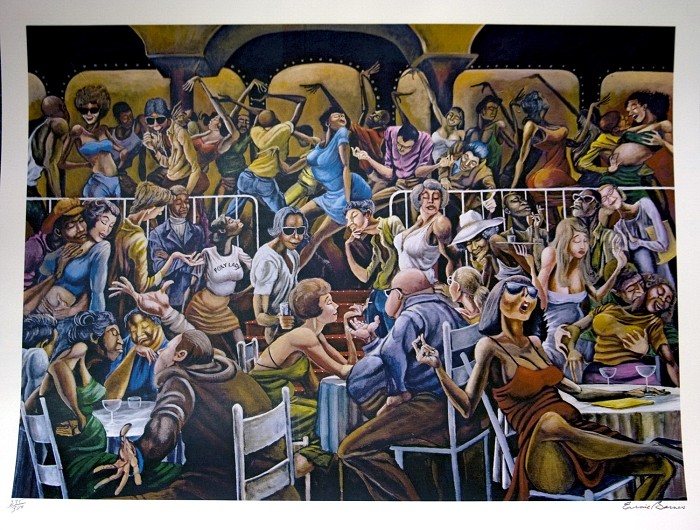 Ernie Barnes Disco Signed And Numbered Limited Edition Lithograph