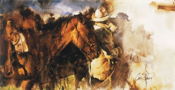 Chris  Owen Evening Shadows By Chris Owen Giclee On Paper