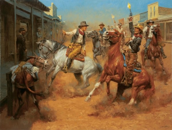 Andy Thomas Our Grand Entrance By Andy Thomas Giclee On Canvas Artist Proof