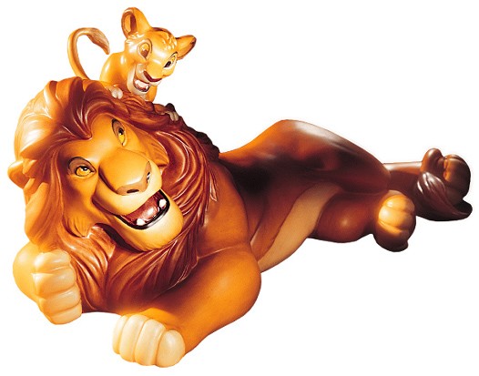 WDCC Disney Classics The Lion King Simba And Mufasa Pals Forever 