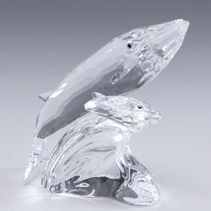Swarovski Crystal Whales 