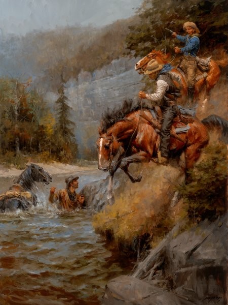 Andy Thomas The Hunted By Andy Thomas Giclee On Canvas  Artist Proof 