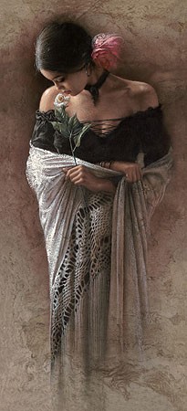 Lee Bogle The Rose Giclee On Canvas