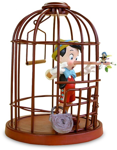 WDCC Disney Classics Pinocchio I'll Never Lie Again From Pinocchio