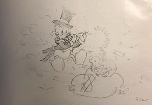 Original Concept Art for Disneyana Convention Uncle Scrooge by Giuseppe Armani