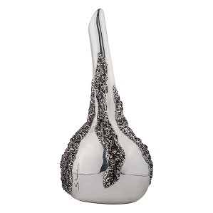 Lladro Elong Silver Flower Vase-DU113