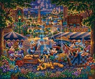 Mickey and Friends Painting in Paris