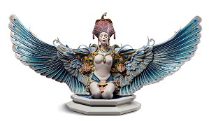 Lladro-Winged fantasy Woman