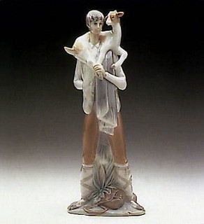 Lladro-Shepherd Boy with Goat