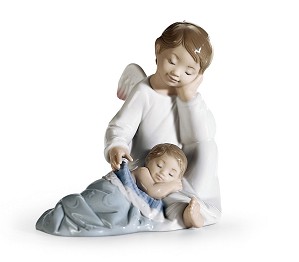 Lladro-My Guardian Angel Blue