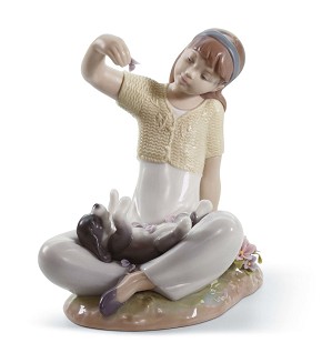 Lladro-Playtime With Petals