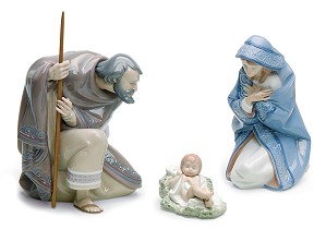 Lladro-Silent Night Nativity Set