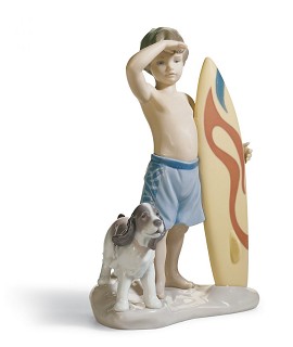 Lladro-SURF'S UP